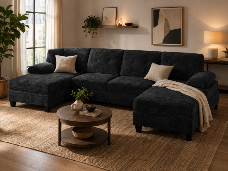 Shintenchi U-Shaped 4-Seat Sectional Sofa