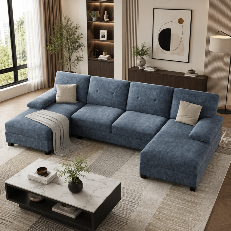 Shintenchi U-Shaped 4-Seat Sectional Sofa 2026SF79