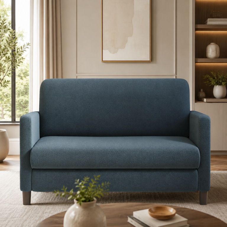 Welzona 51-Inch Loveseat Sofa Review: Compact Teddy Sofa for Small Spaces